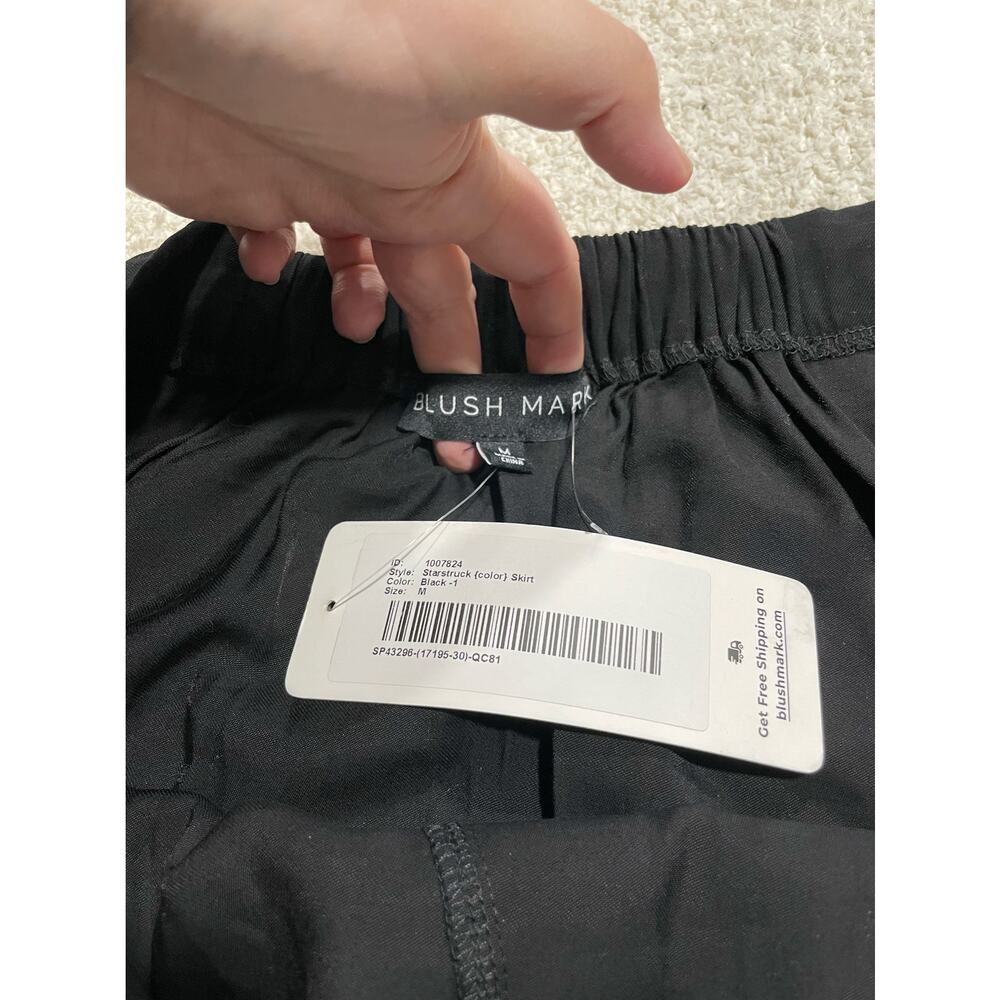 NWT Blushmark Women's Size Medium Starstruck Skirt Black - Picture 9 of 9